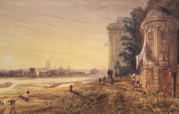 Utkanten av Paris (akvarell) av Thomas Shotter Boys