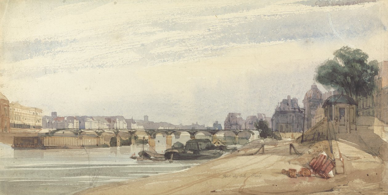 Pont des Arts, Paris av Thomas Shotter Boys