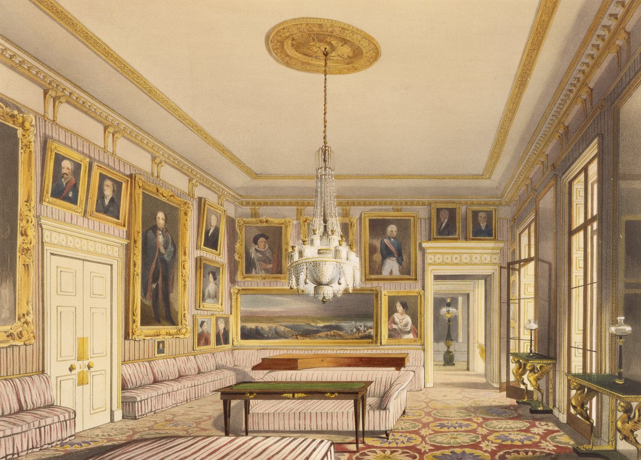 The Striped Drawing Room, Apsley House, 1853 (trykk) av Thomas Shotter Boys