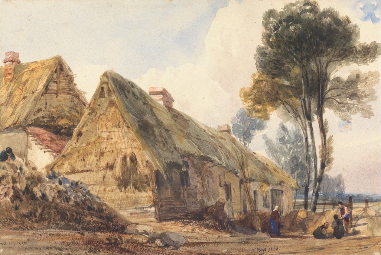 Utsikt på Swiss Cottage, London av Thomas Shotter Boys