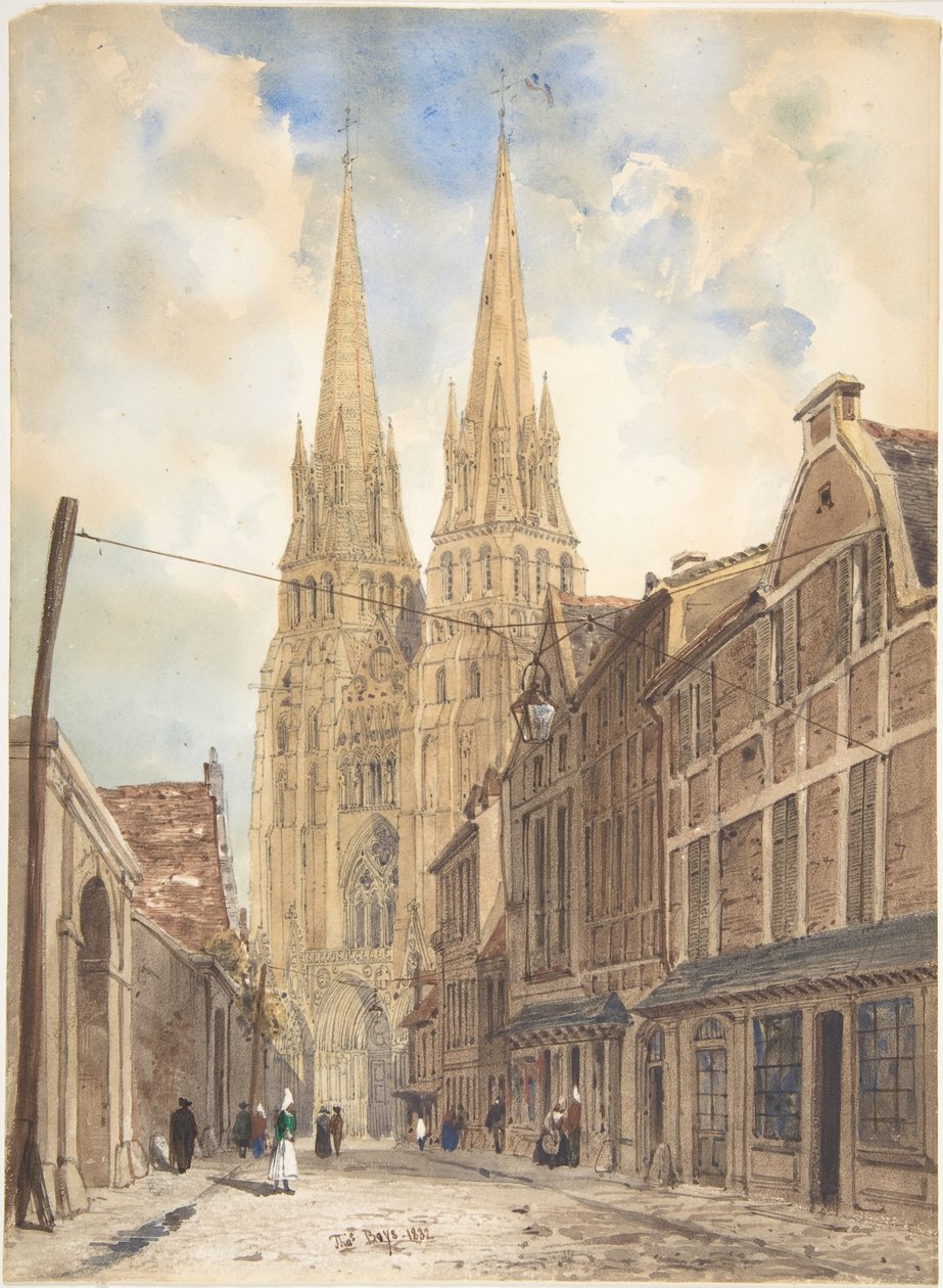 Utsikt over Bayeux av Thomas Shotter Boys