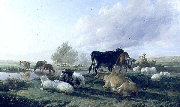 I White Hall Meadows, Canterbury av Thomas Sidney Cooper