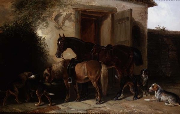 Ved trauet (olje) av Thomas Smythe