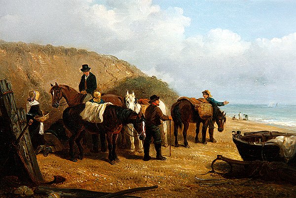Waiting for the Catch (olje på lerret) av Thomas Smythe