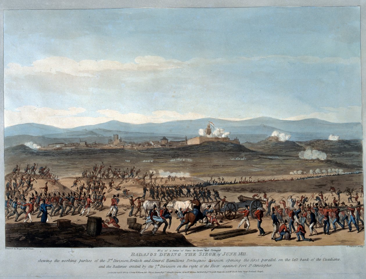 Badajoz Under beleiringen av juni 1811, plate 4 fra 