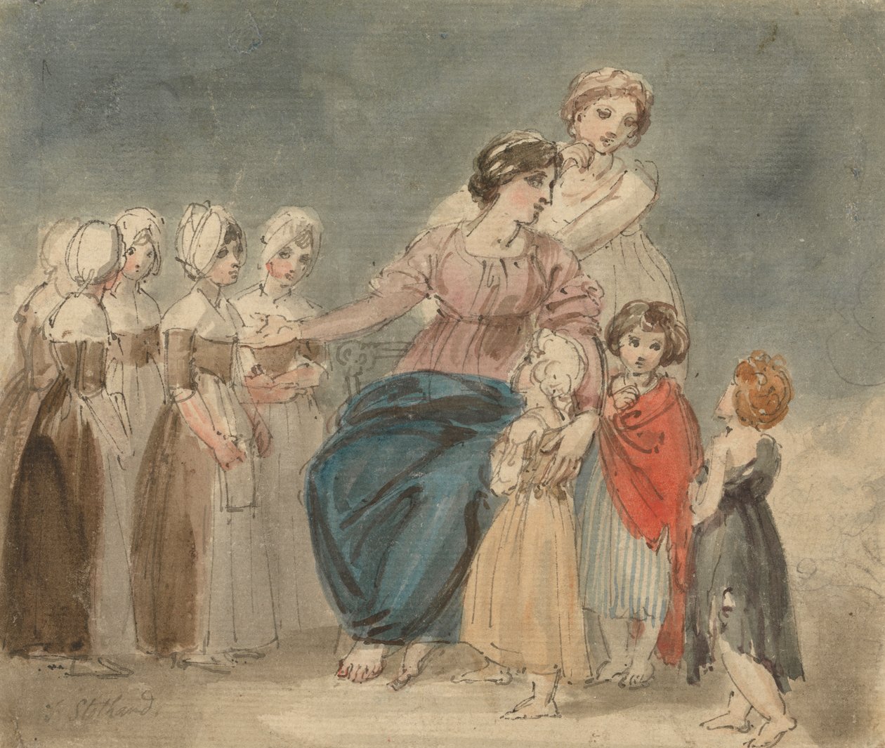 Veldedighetsbarn og små vagabonder av Thomas Stothard