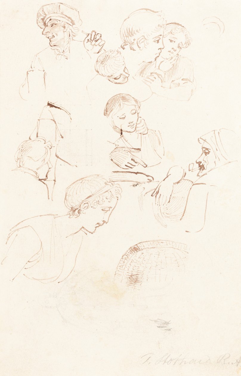 Studieark av Thomas Stothard