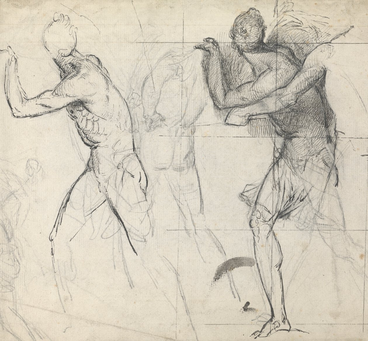 Skisse av klassiske figurer i aksjon av Thomas Stothard