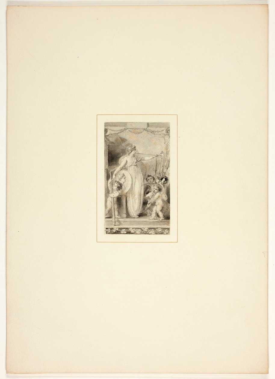 Studie til en plansje fra Oppgaven av Thomas Stothard
