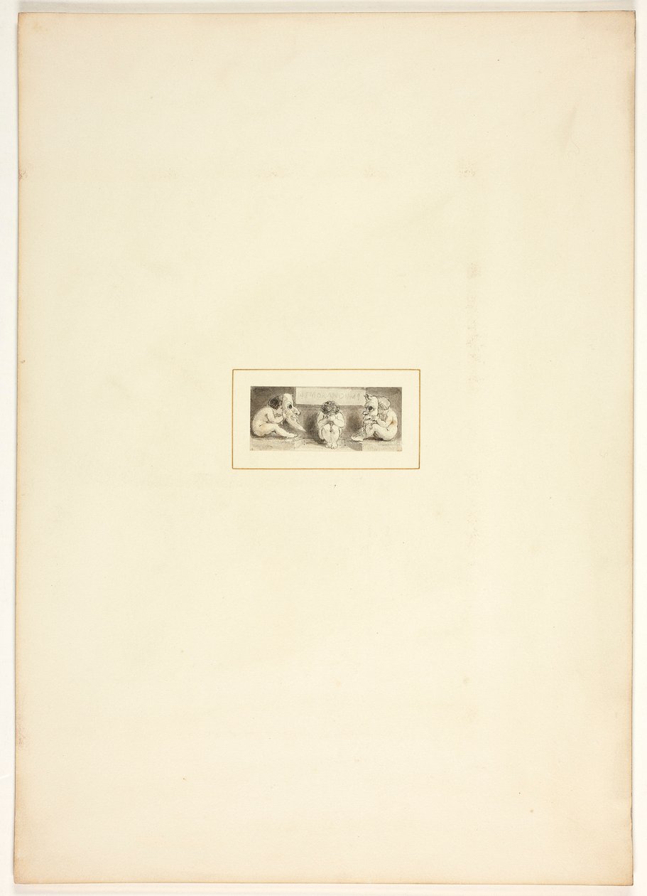 Studie til en plate fra Oppgaven av Thomas Stothard