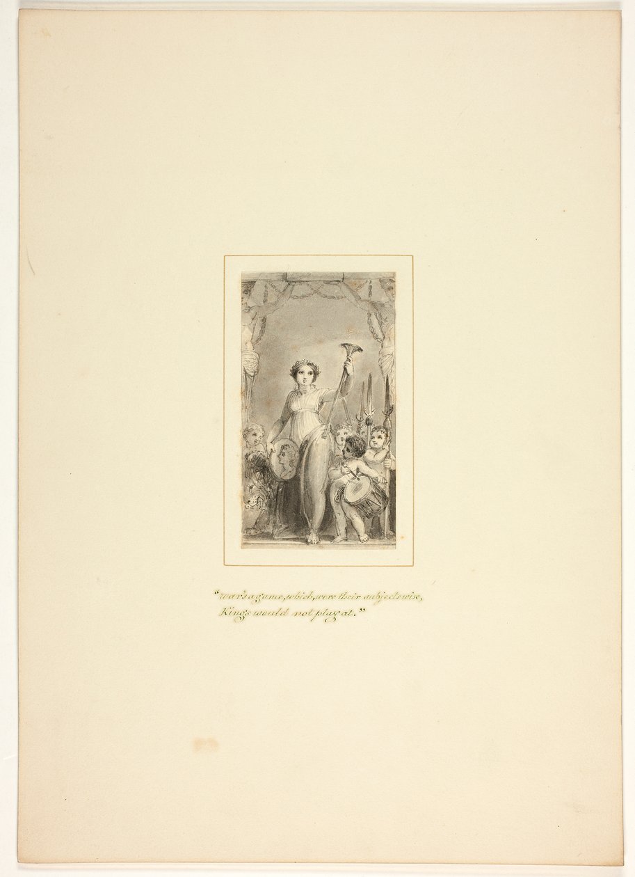Studie til en plansje fra Oppgaven av Thomas Stothard