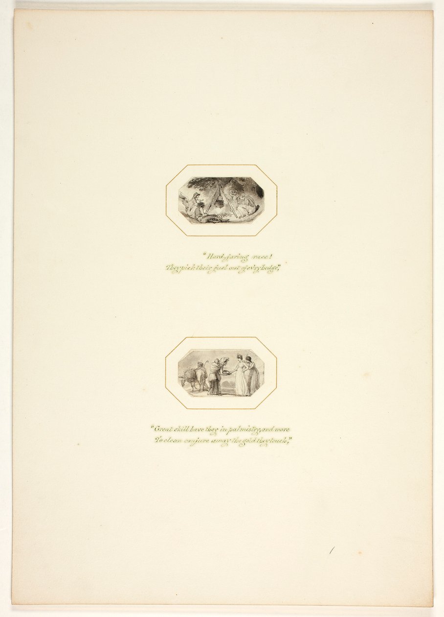 Studie til en plate fra «The Task» av Thomas Stothard