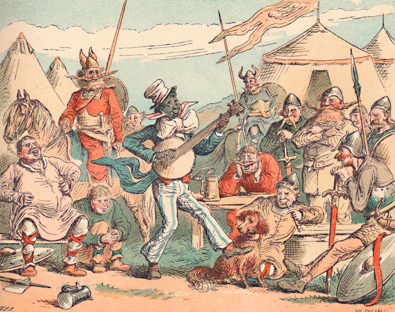 Kong Alfred i den danske leir, c1884 av Thomas Strong Seccombe