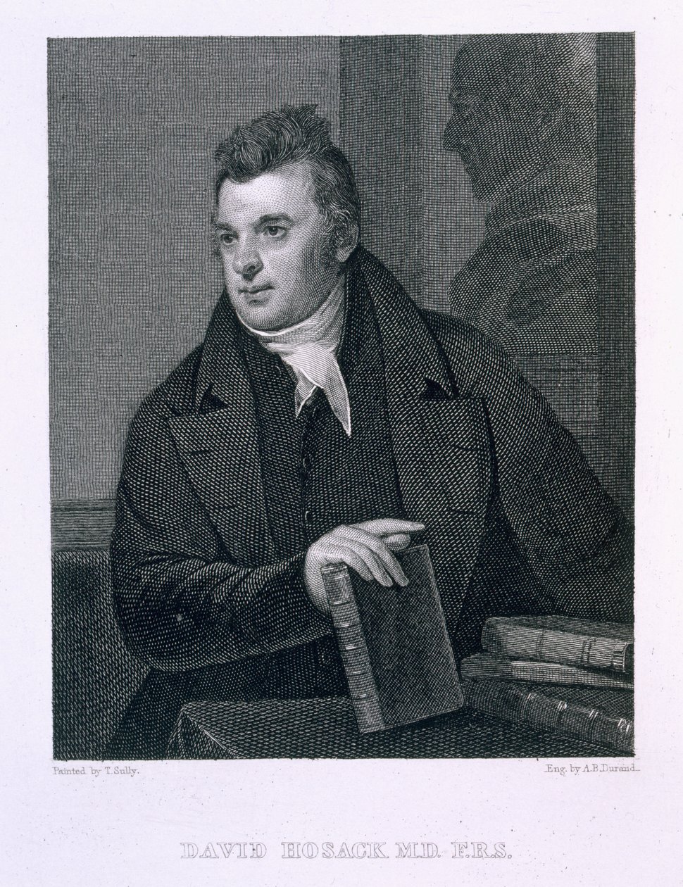 David Hosack, gravert av Asher Brown Durand (1796-1886) av Thomas Sully