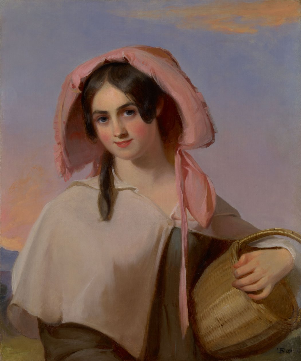 Elizabeth Huddell Cook (senere Elizabeth Huddell Cook Bache, 1815-1898) som Landjenta av Thomas Sully