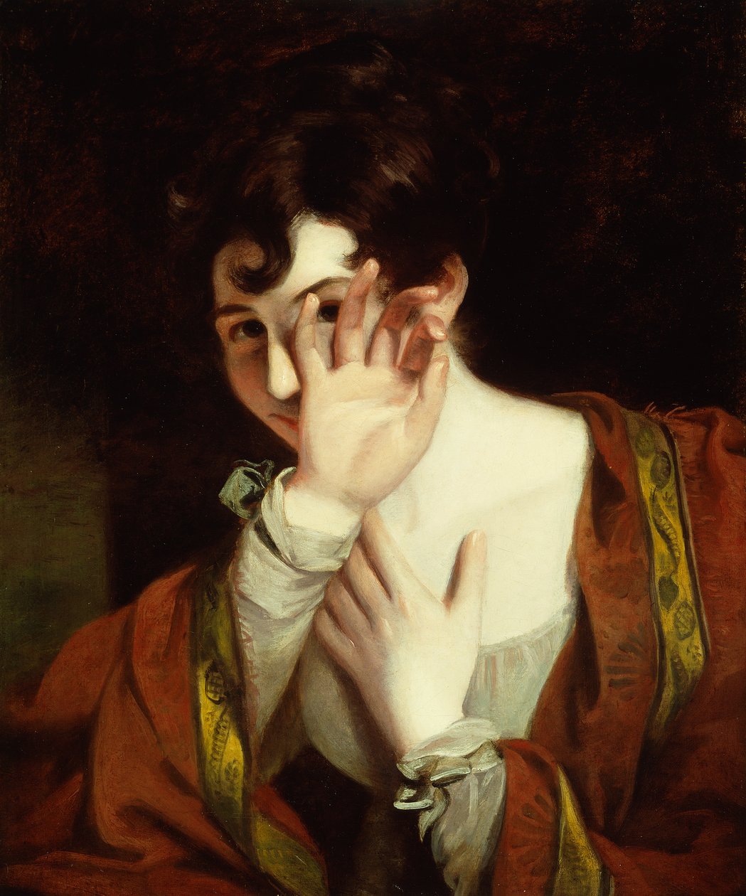 Flørt (olje på lerret) av Thomas Sully