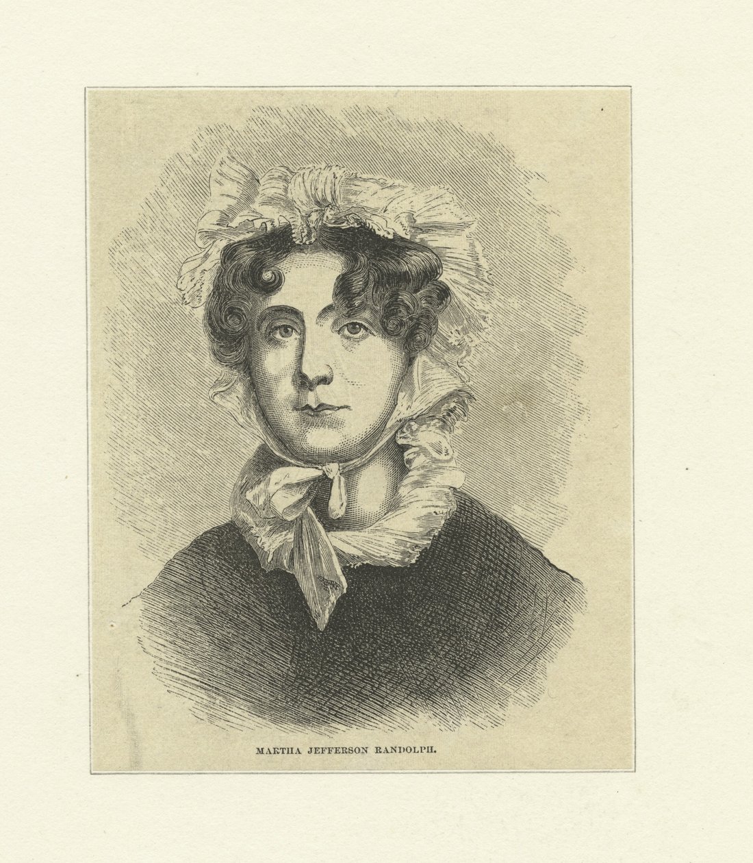 Martha Jefferson Randolph (tregravering) av Thomas Sully