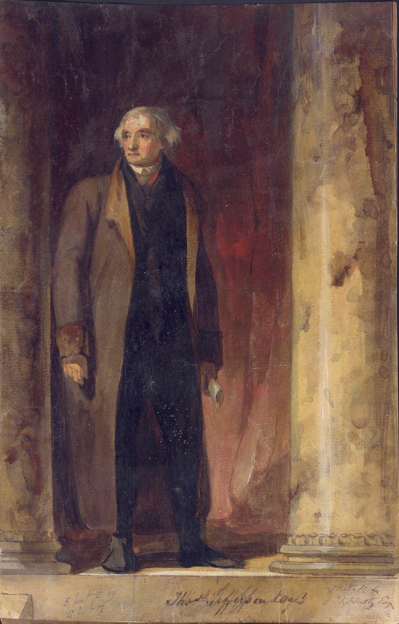 Portrett av Thomas Jefferson, 1822 av Thomas Sully