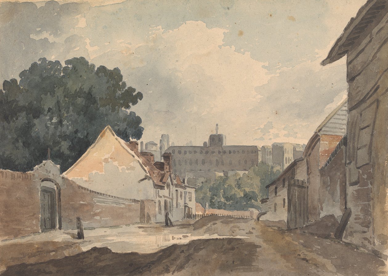 Gatescene, foret med bygninger av Thomas Sully