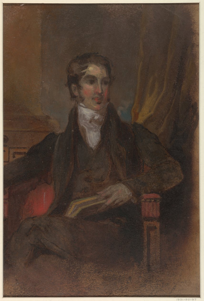 Studie for "Portrait of James Cornell Biddle," Museum of Fine Arts, Houston, TX av Thomas Sully