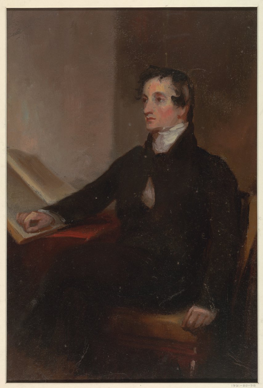 Studie for "The Reverend Thomas Stockton," San Francisco Museum of Fine Arts, San Francisco, CA av Thomas Sully
