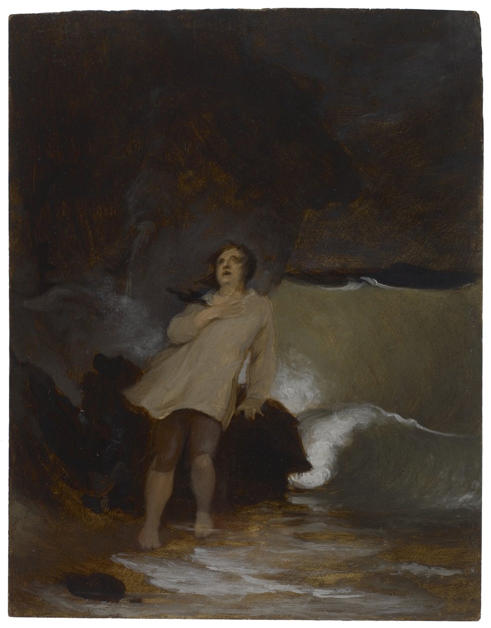 Forliset til Robinson Crusoe, ca. 1856 av Thomas Sully