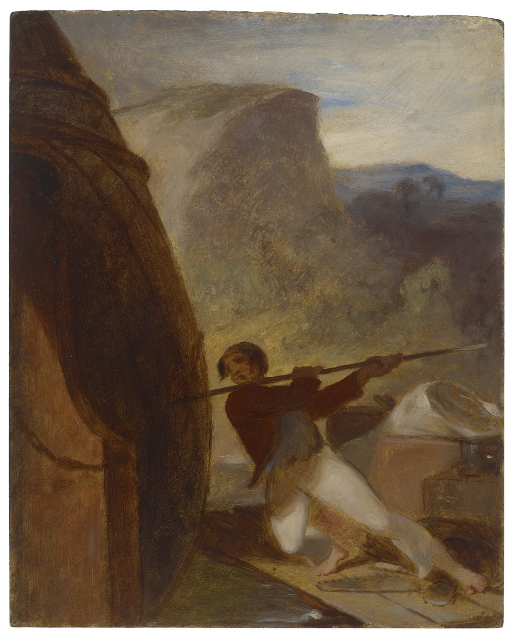 Besøk til vraket, ca. 1856 av Thomas Sully