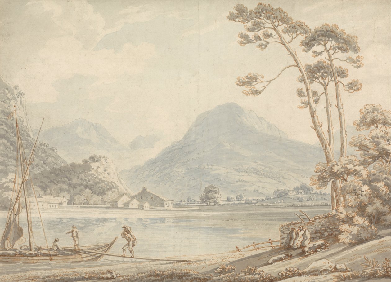 Landskap ved Ambleside av Thomas Sunderland
