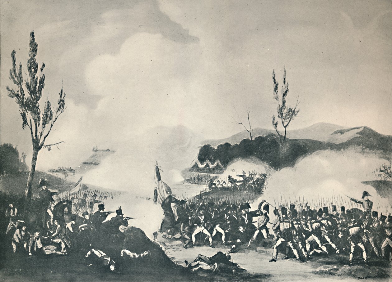 Angrep på veien til Bayonne, 13. desember 1813, c1813 1909 av Thomas Sutherland