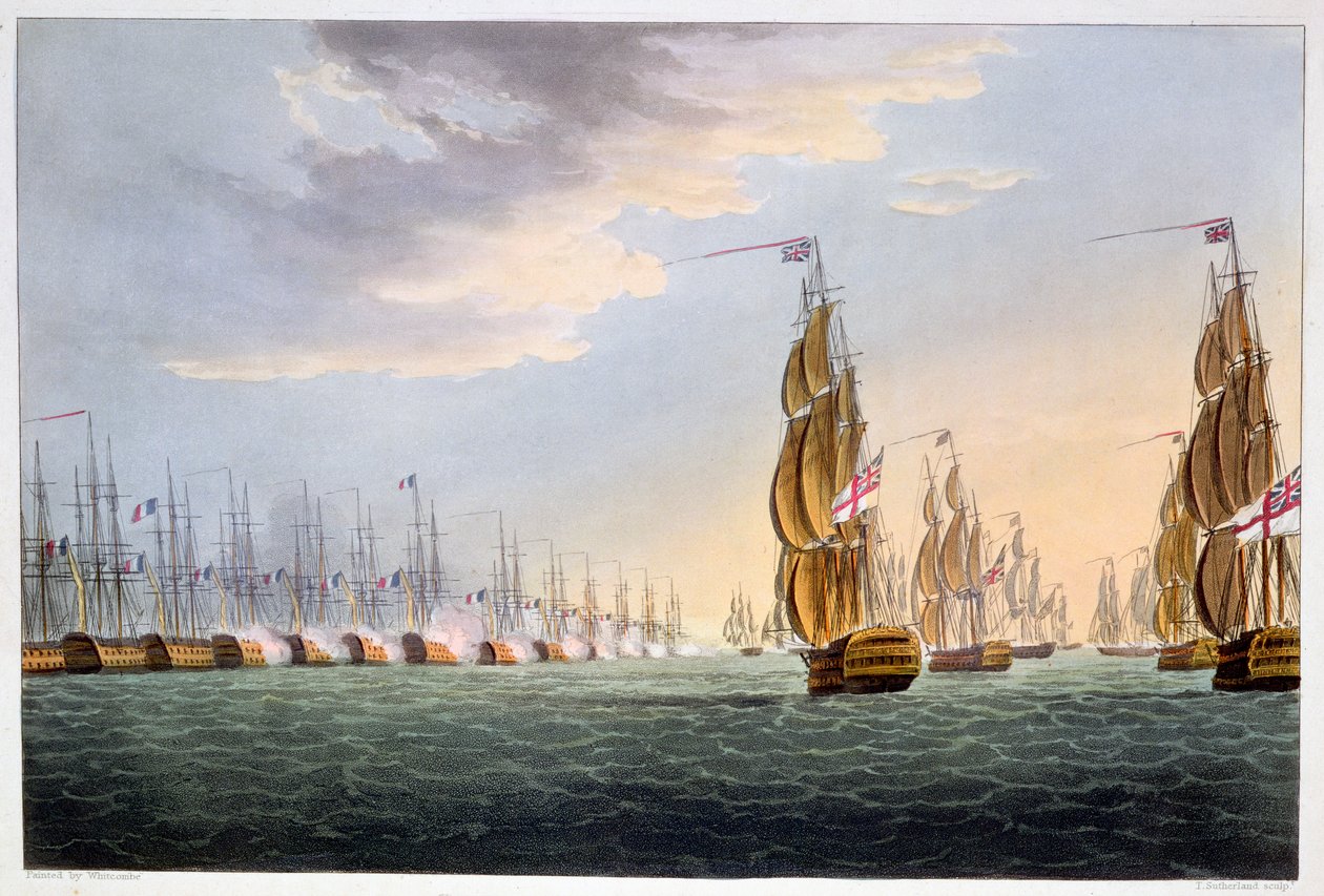 Slaget ved Nilen, 1. august 1798 1816 av Thomas Sutherland