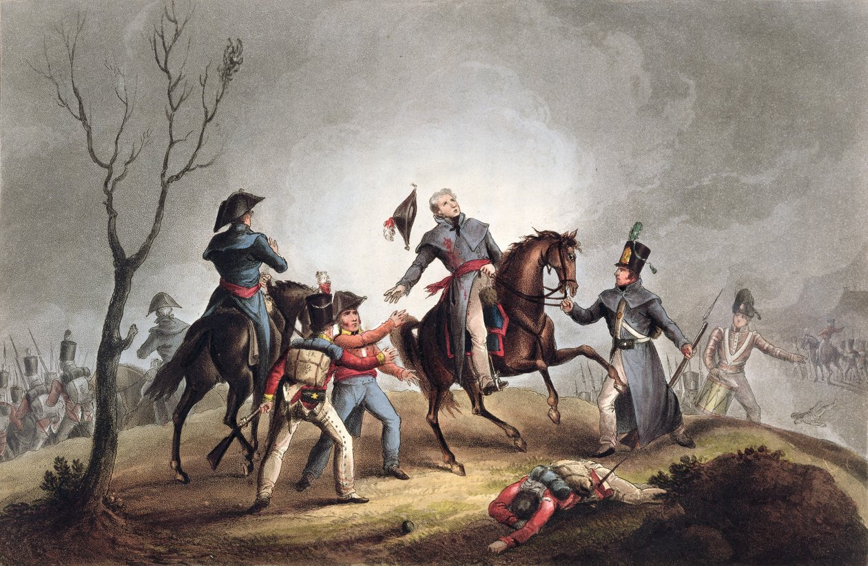 Sir John Moores død, La Coruna, Spania, 17. januar 1809 1815 av Thomas Sutherland