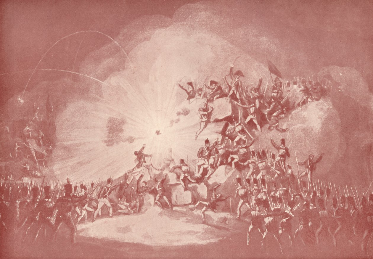 Storming av Ciudad Rodrigo, 19. januar 1813, 1813 1909 av Thomas Sutherland