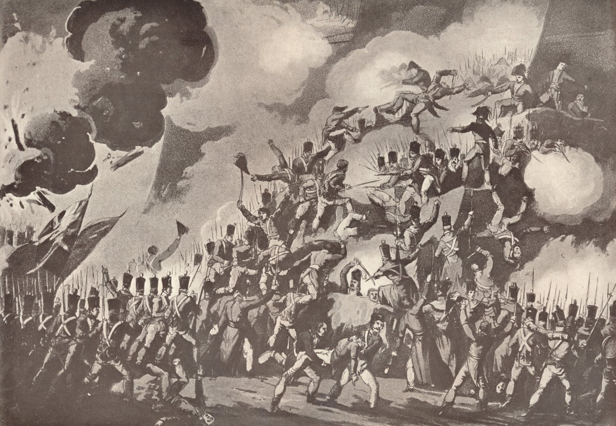 Storming av St. Sebastian, 31. august 1813, 1909 av Thomas Sutherland