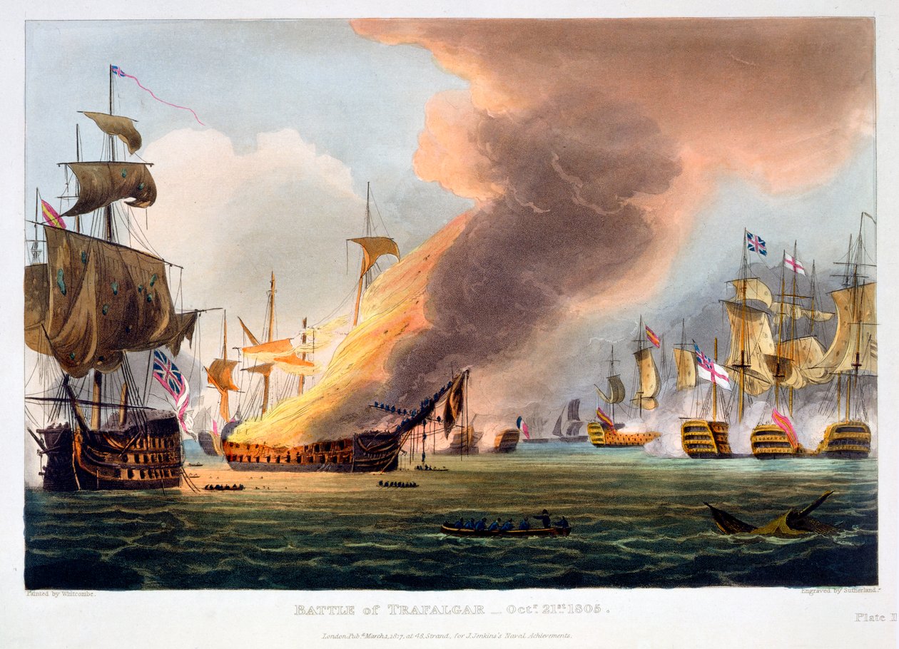 Slaget ved Trafalgar, 21. oktober 1805 1816 av Thomas Sutherland