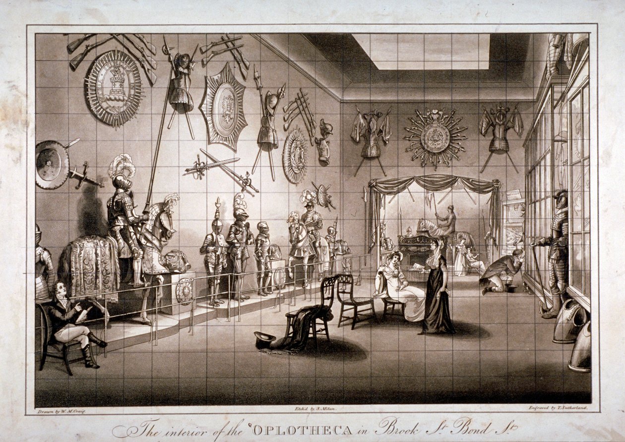 The Hoplotheca, Brook Street, Westminster, London, c1810 av Thomas Sutherland