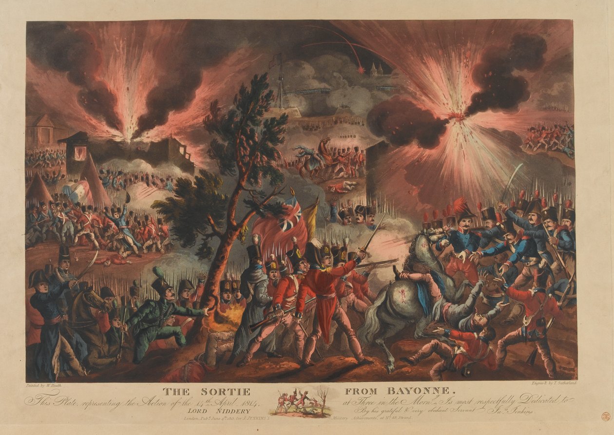 Sortien fra Bayonne, 1814 av Thomas Sutherland