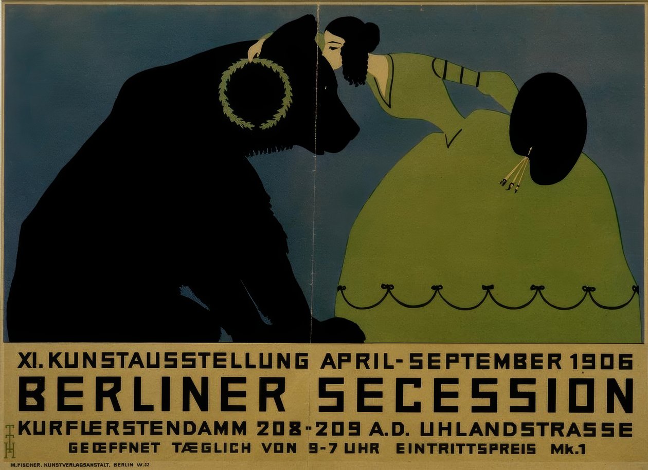 Berlin løsrivelse 1906 / T. Heine / plakat, 1906 av Thomas Theodor Heine