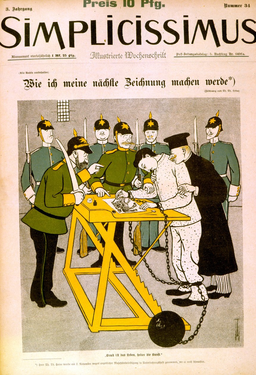 Sensur av tysk presse av Thomas Theodor Heine