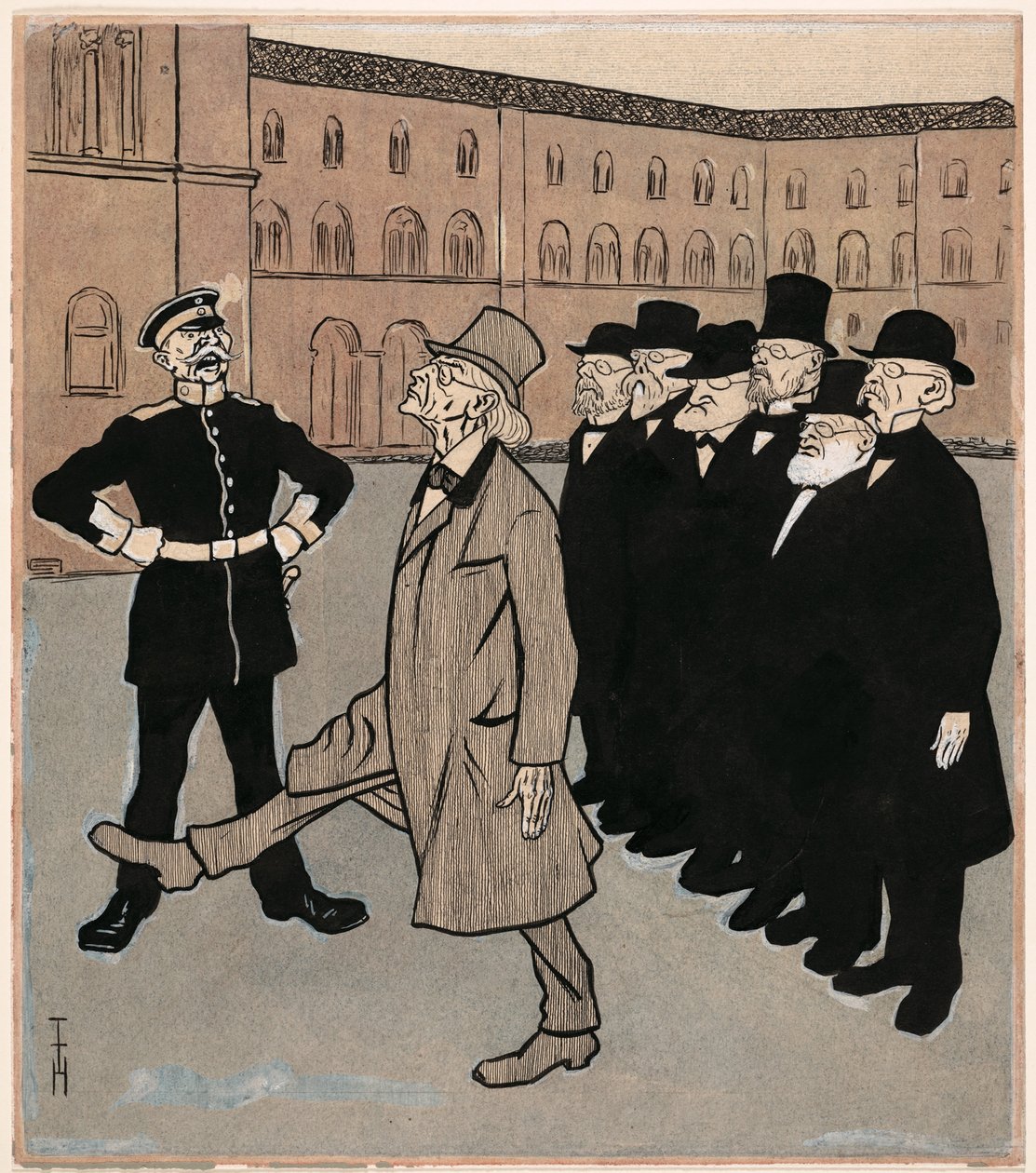 Vitenskapens frihet; Simplicissimus V/5 av Thomas Theodor Heine