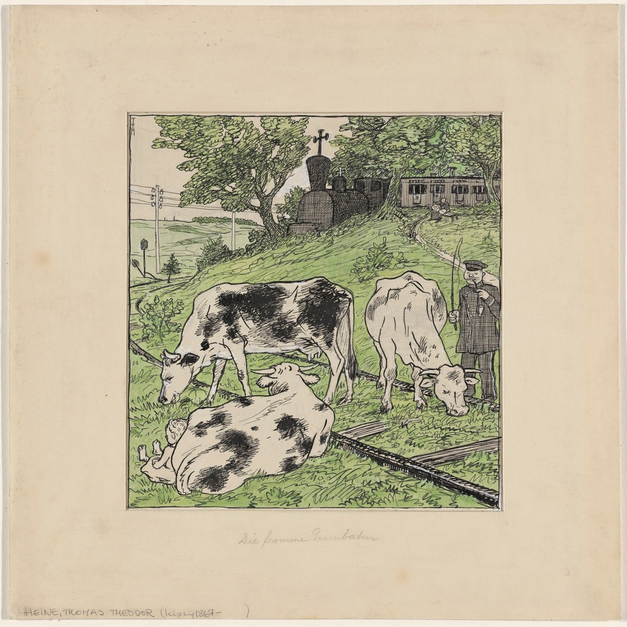 Den fromme jernbanen av Thomas Theodor Heine