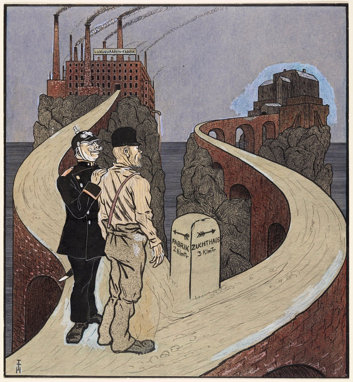 Løsningen av det sosiale spørsmålet, Simplicissimus III/27 av Thomas Theodor Heine
