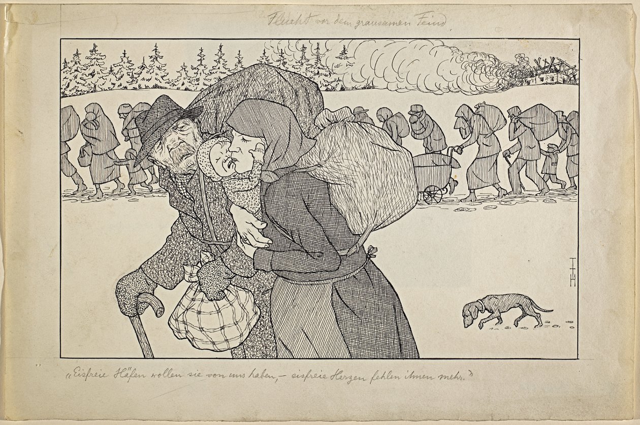 Flukt fra den grusomme fienden av Thomas Theodor Heine