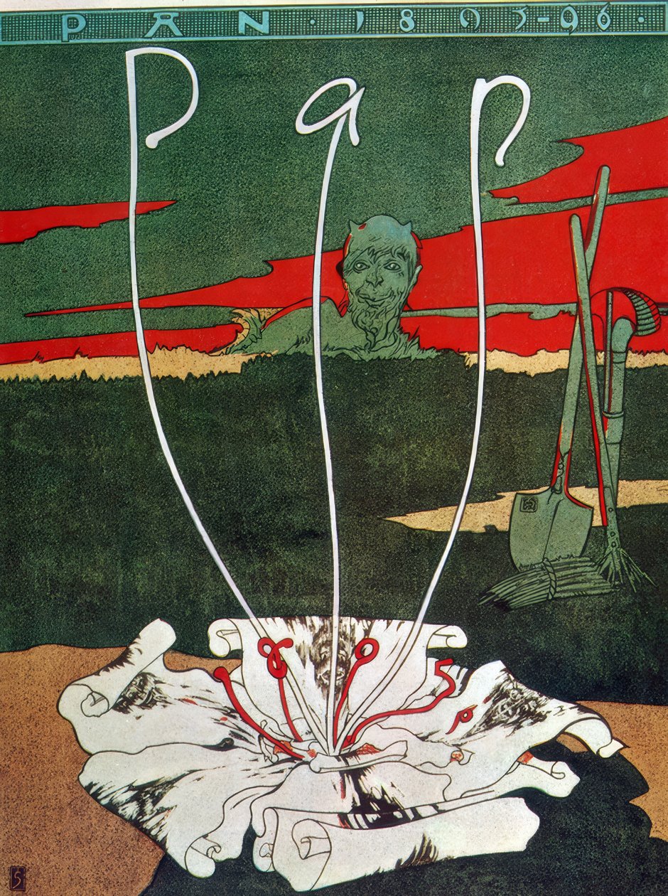 Pan Literary Magazine, Josef Sattler, 1895 av Thomas Theodor Heine