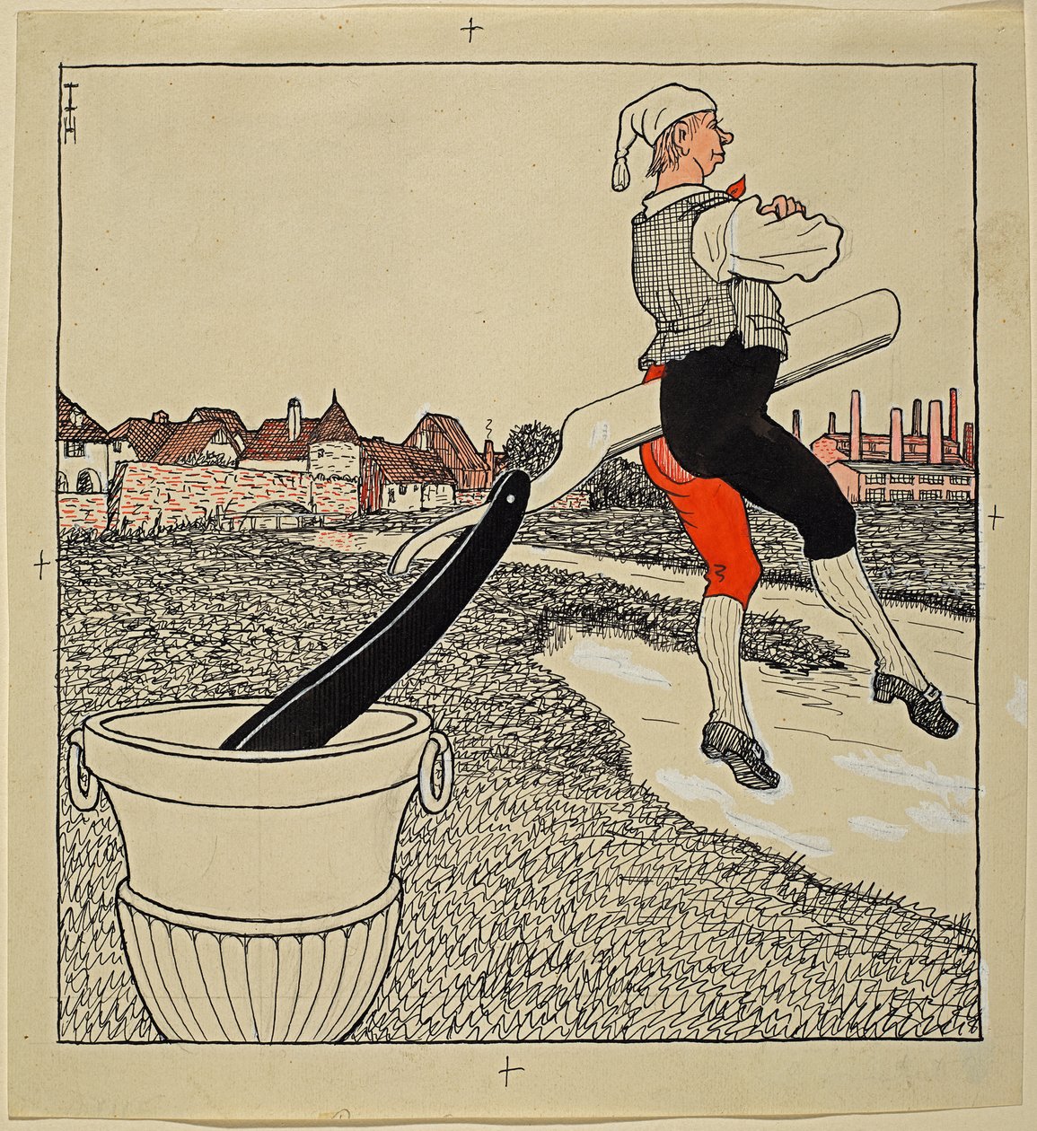 Rent brudd, Simplicissimus XXV/9 av Thomas Theodor Heine