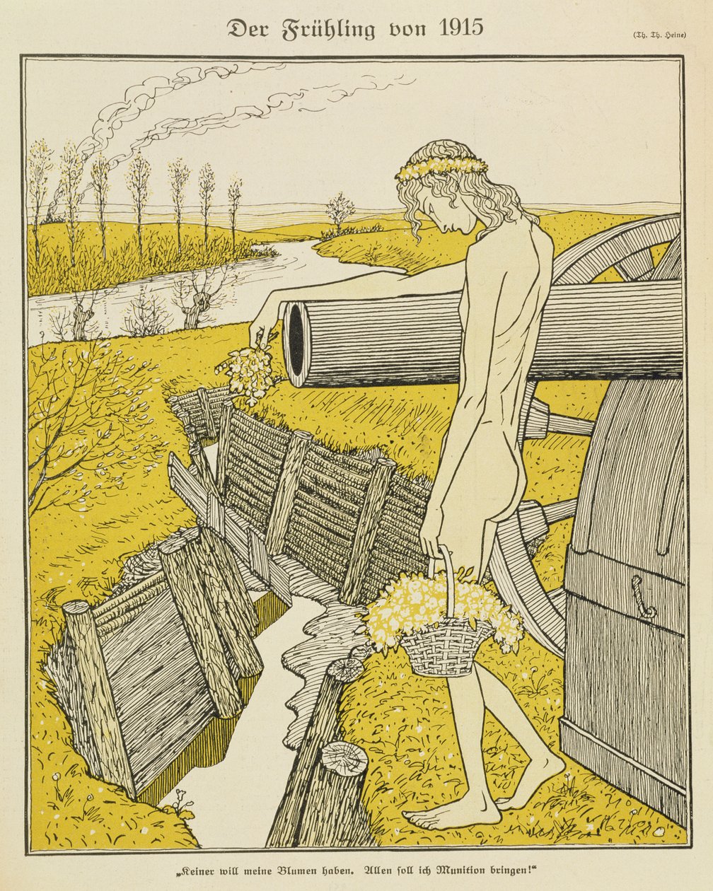 Våren 1915, illustrasjon fra et tysk magasin, 