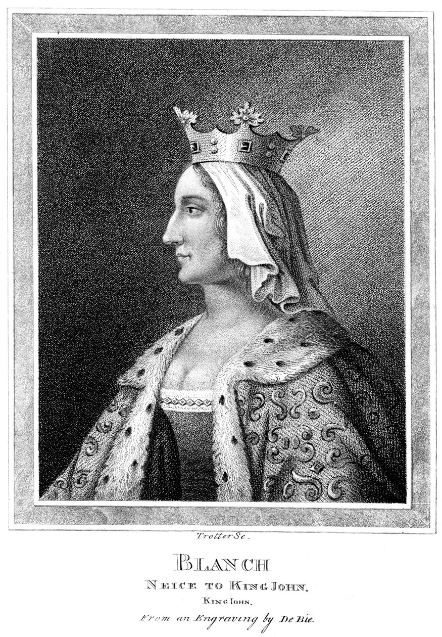 Blanche av Castilla 1188-1252, niese til kong John. av Thomas Trotter