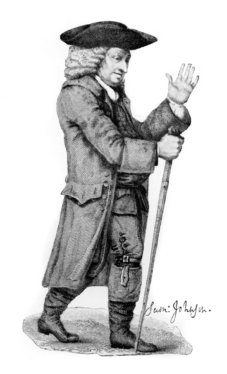 Dr. Johnson, engelsk litterær skikkelse, 1912 av Thomas Trotter