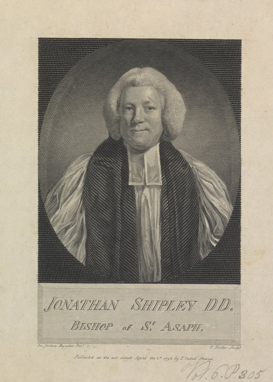 Jonathan Shipley, biskop av St. Asaph av Thomas Trotter