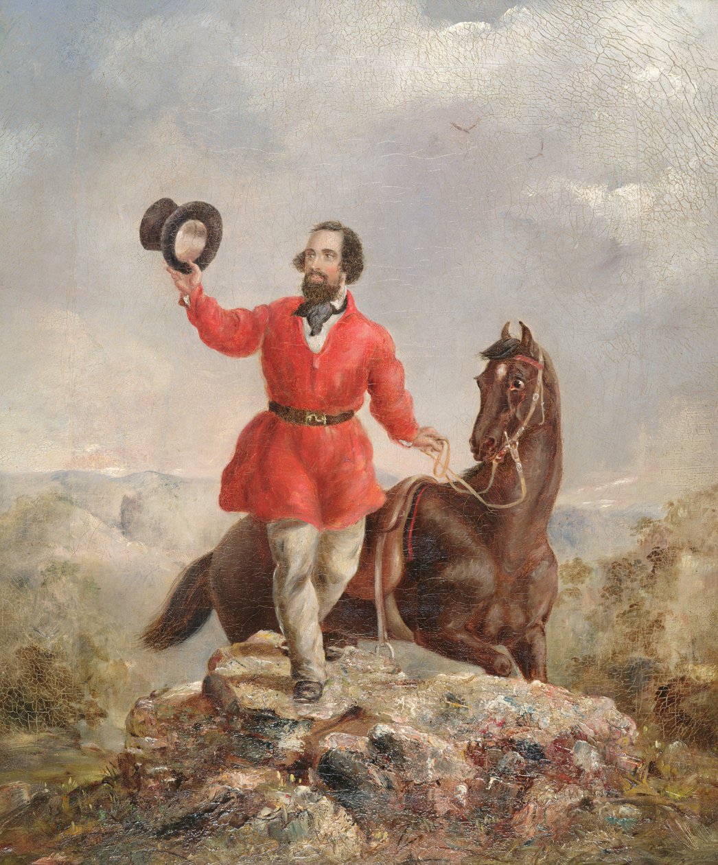Mr EH Hargraves, gulloppdageren av Australia, 1851 av Thomas Tyrwhitt Balcombe