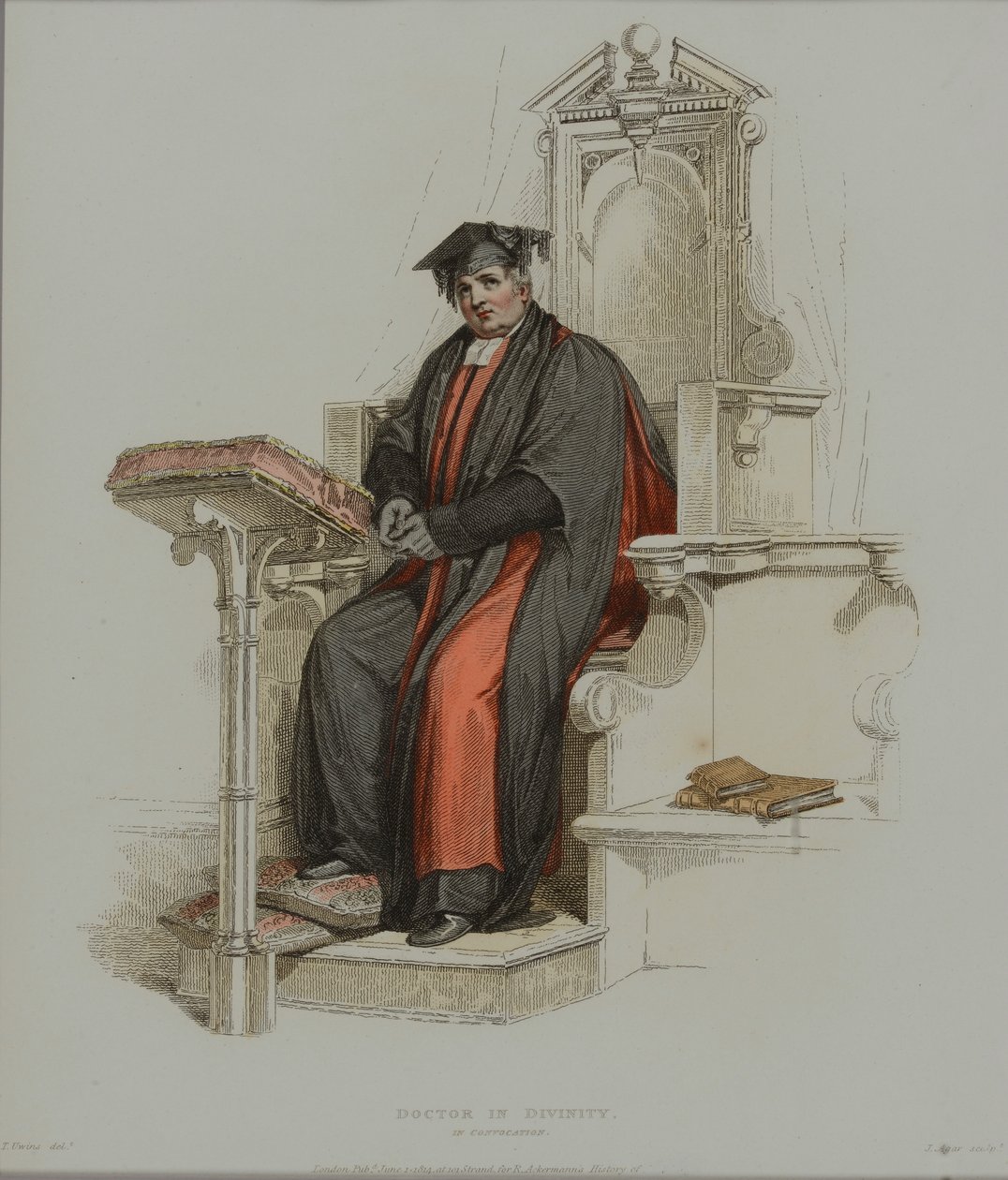 Doctor in Divinity, gravert av J. Agar, publisert i R. Ackermanns 
